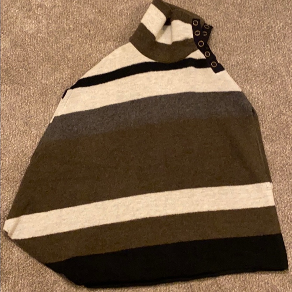 Wool pancho